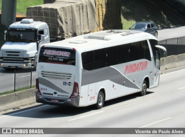 Pindatur Transporte e Turismo 2111 na cidade de São José dos Campos, São Paulo, Brasil, por Vicente de Paulo Alves. ID da foto: 10092439.