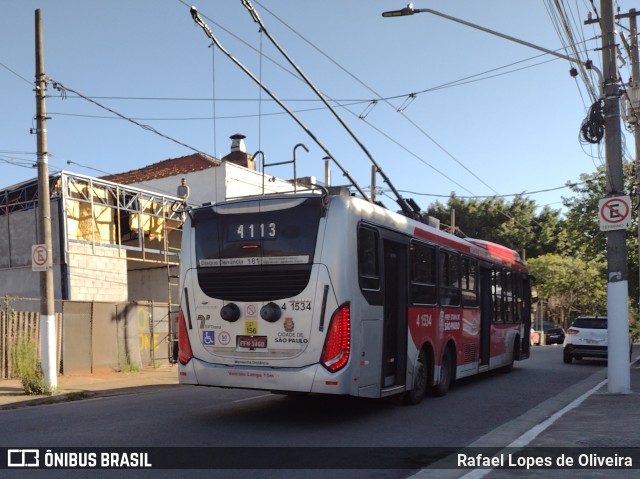 Himalaia Transportes > Ambiental Transportes Urbanos 4 1534 na cidade de São Paulo, São Paulo, Brasil, por Rafael Lopes de Oliveira. ID da foto: 10090595.