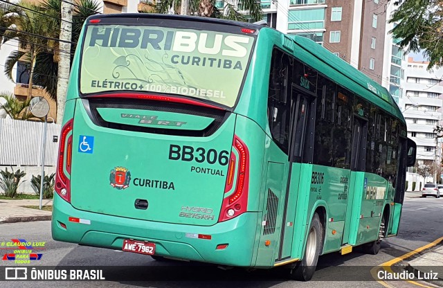 Transporte Coletivo Glória BB306 na cidade de Curitiba, Paraná, Brasil, por Claudio Luiz. Número da foto: #10092827.