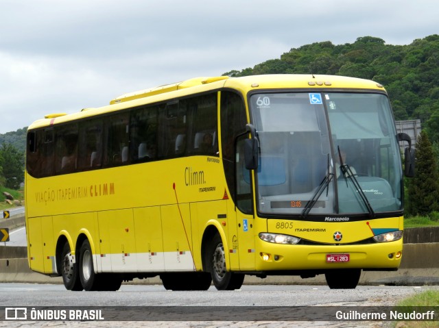 Viação Itapemirim 8805 na cidade de Quatro Barras, Paraná, Brasil, por Guilherme Neudorff. ID da foto: 10091739.