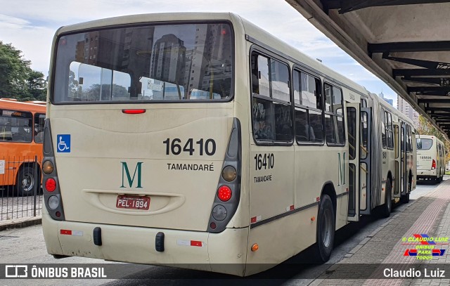 Viação Tamandaré 16410 na cidade de Curitiba, Paraná, Brasil, por Claudio Luiz. ID da foto: 10092671.