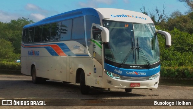 VUSC - Viação União Santa Cruz 4080 na cidade de Santa Maria, Rio Grande do Sul, Brasil, por Busologo Holken. ID da foto: 10092568.