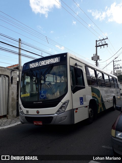 ABC Transportes Coletivos - Cidade de Caçapava 206 na cidade de Caçapava, São Paulo, Brasil, por Lohan Mariano. ID da foto: 10093154.