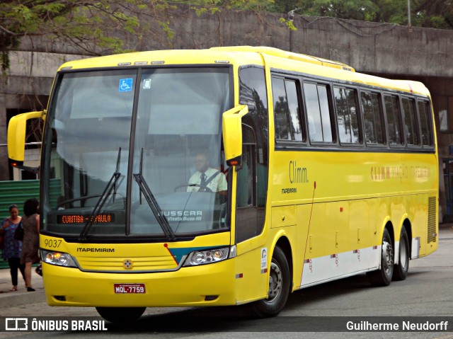 Viação Itapemirim 9037 na cidade de Curitiba, Paraná, Brasil, por Guilherme Neudorff. Número da foto: #10093664.