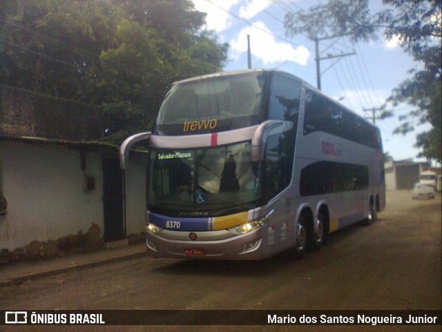 Rota Transportes Rodoviários 8370 na cidade de Salvador, Bahia, Brasil, por Mario dos Santos Nogueira Junior. ID da foto: 10094694.