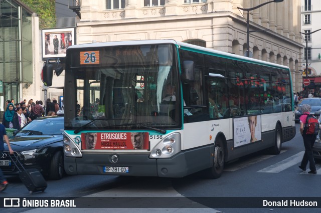 RATP - Régie Autonome des Transports Parisiens 5156 na cidade de Paris, Île-de-France, França, por Donald Hudson. Número da foto: #10093520.