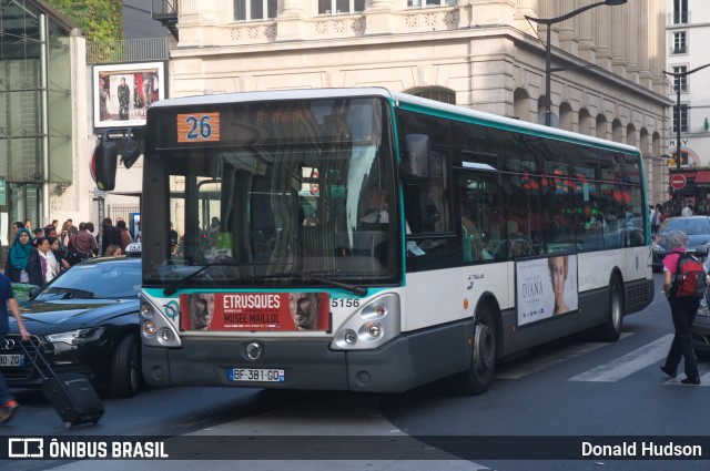 RATP - Régie Autonome des Transports Parisiens 5156 na cidade de Paris, Île-de-France, França, por Donald Hudson. ID da foto: 10093520.