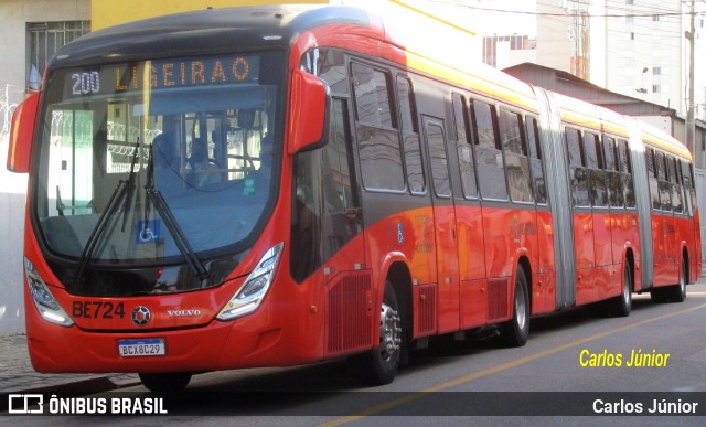 Transporte Coletivo Glória BE724 na cidade de Curitiba, Paraná, Brasil, por Carlos Júnior. ID da foto: 10093397.