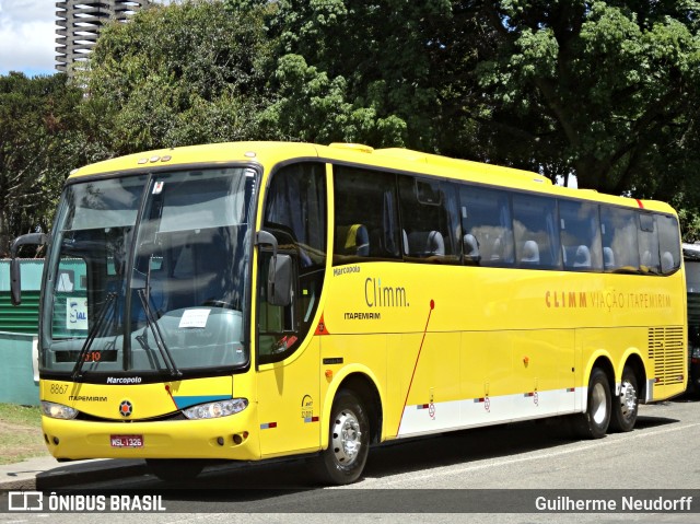 Viação Itapemirim 8867 na cidade de Curitiba, Paraná, Brasil, por Guilherme Neudorff. Número da foto: #10093608.