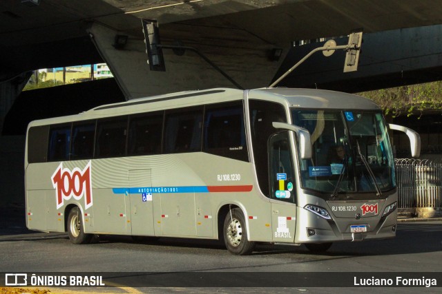 Auto Viação 1001 RJ 108.1230 na cidade de Belo Horizonte, Minas Gerais, Brasil, por Luciano Formiga. ID da foto: 10093964.