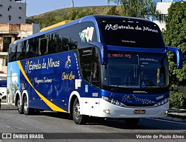 Estrela de Minas Viagens e Turismo 90000 na cidade de Aparecida, São Paulo, Brasil, por Vicente de Paulo Alves. ID da foto: 10094969.