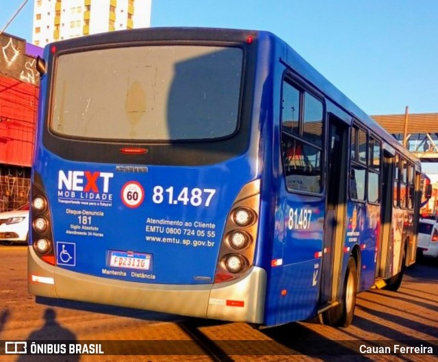 Next Mobilidade - ABC Sistema de Transporte 81.487 na cidade de Suzano, São Paulo, Brasil, por Cauan Ferreira. Número da foto: #10097736.