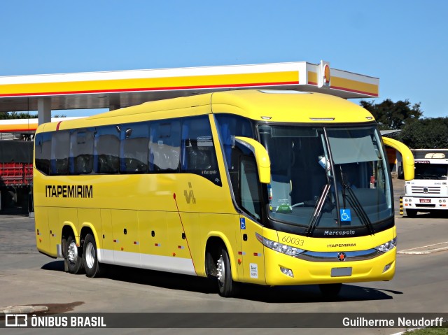 Viação Itapemirim 60033 na cidade de Fazenda Rio Grande, Paraná, Brasil, por Guilherme Neudorff. Número da foto: #10097711.