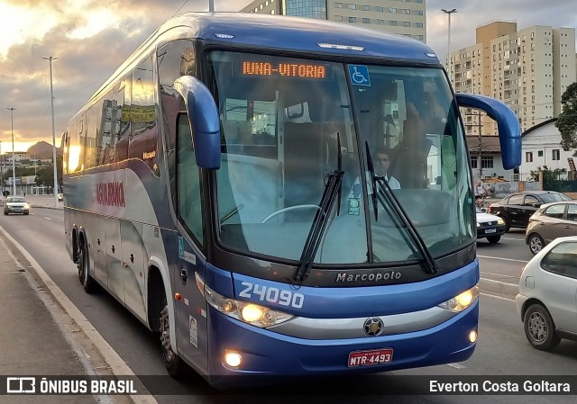 Viação Águia Branca 24090 na cidade de Cariacica, Espírito Santo, Brasil, por Everton Costa Goltara. Número da foto: #10098524.