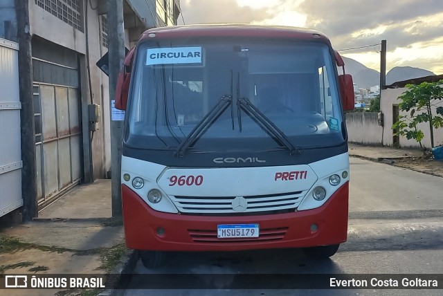 Viação Pretti 9600 na cidade de Cariacica, Espírito Santo, Brasil, por Everton Costa Goltara. Número da foto: #10098403.