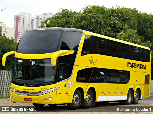 Viação Itapemirim 60090 na cidade de Curitiba, Paraná, Brasil, por Guilherme Neudorff. Número da foto: #10097903.