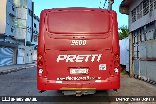 Viação Pretti 9600 na cidade de Cariacica, Espírito Santo, Brasil, por Everton Costa Goltara. ID da foto: 10098438.