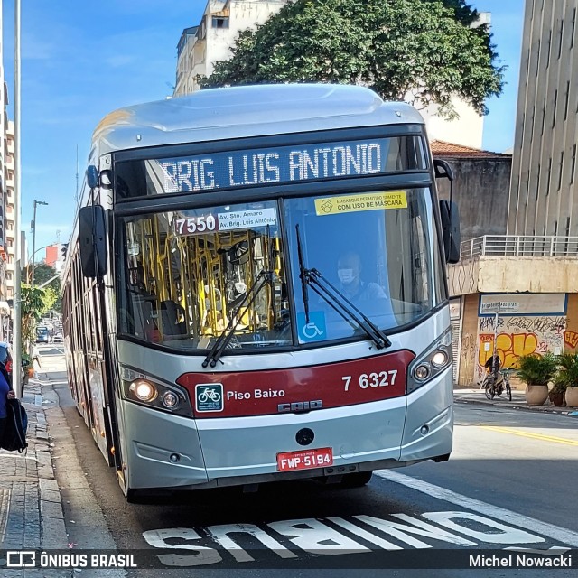 Viação Gatusa Transportes Urbanos 7 6327 na cidade de São Paulo, São Paulo, Brasil, por Michel Nowacki. ID da foto: 10098974.