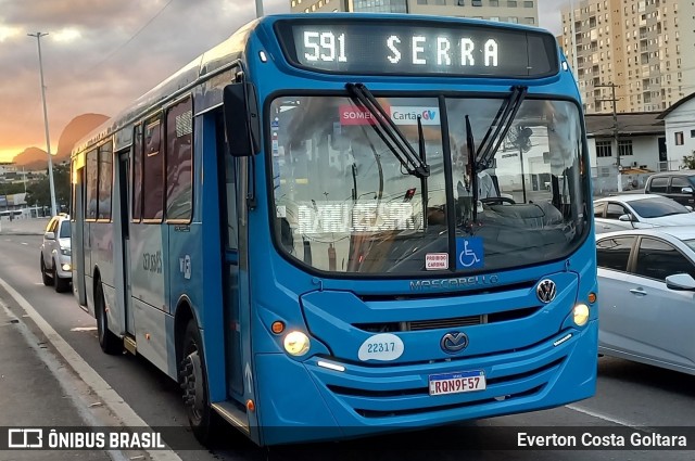 Nova Transporte 22317 na cidade de Cariacica, Espírito Santo, Brasil, por Everton Costa Goltara. ID da foto: 10098577.