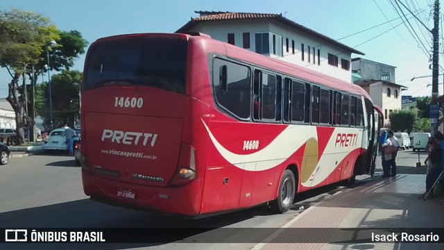 Viação Pretti 14600 na cidade de Cariacica, Espírito Santo, Brasil, por Isack Rosario. ID da foto: 10097177.