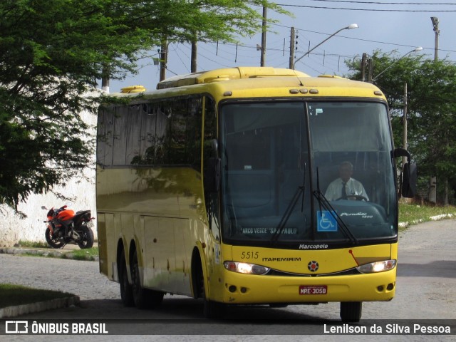 Viação Itapemirim 5515 na cidade de Caruaru, Pernambuco, Brasil, por Lenilson da Silva Pessoa. Número da foto: #10097368.