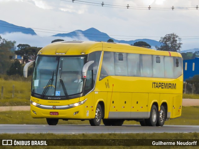 Viação Itapemirim 60739 na cidade de São José dos Pinhais, Paraná, Brasil, por Guilherme Neudorff. Número da foto: #10100630.