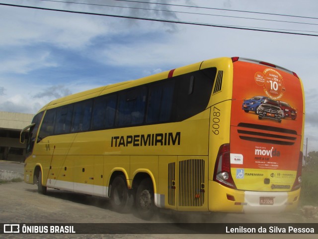 Viação Itapemirim 60087 na cidade de Caruaru, Pernambuco, Brasil, por Lenilson da Silva Pessoa. Número da foto: #10099866.