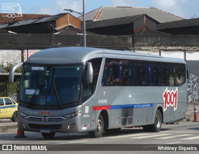 Auto Viação 1001 RJ 108.085 na cidade de Rio de Janeiro, Rio de Janeiro, Brasil, por Whitiney Siqueira. ID da foto: 10101049.