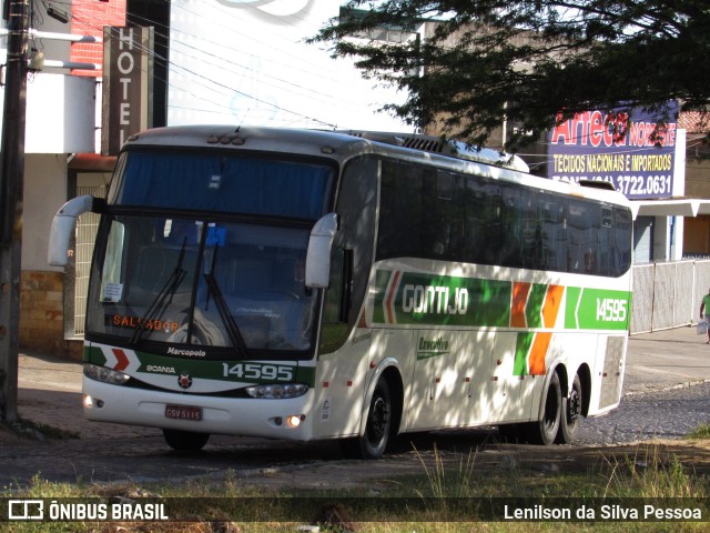 Empresa Gontijo de Transportes 14595 na cidade de Caruaru, Pernambuco, Brasil, por Lenilson da Silva Pessoa. ID da foto: 10099736.