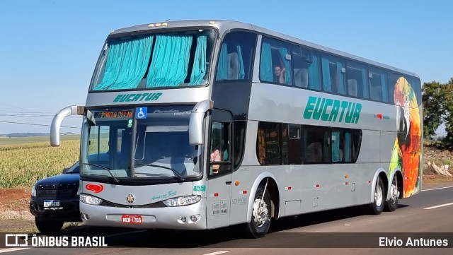 Eucatur - Empresa União Cascavel de Transportes e Turismo 4550 na cidade de Maringá, Paraná, Brasil, por Elvio Antunes. ID da foto: 10101907.