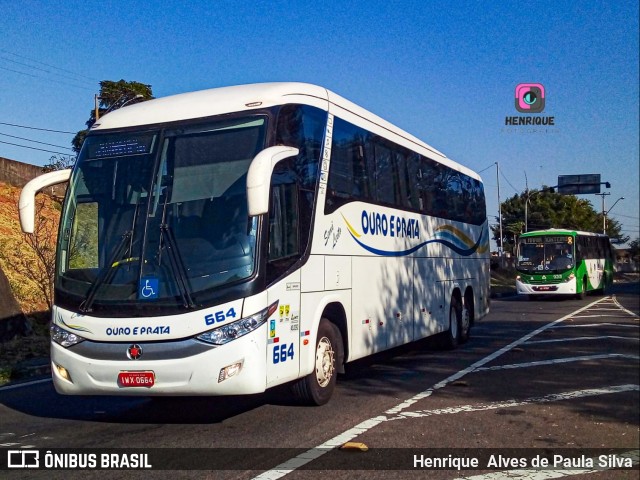 Viação Ouro e Prata 664 na cidade de Campinas, São Paulo, Brasil, por Henrique Alves de Paula Silva. ID da foto: 10101416.