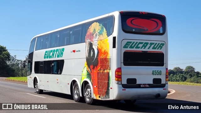 Eucatur - Empresa União Cascavel de Transportes e Turismo 4550 na cidade de Maringá, Paraná, Brasil, por Elvio Antunes. ID da foto: 10101909.