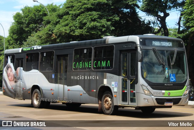 Viação Garcia 81047 na cidade de Maringá, Paraná, Brasil, por Vitor Mello. Número da foto: #10100233.