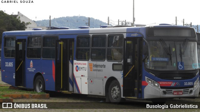 Guarulhos Transportes 33.805 na cidade de Guarulhos, São Paulo, Brasil, por Busologia Gabrielística. Número da foto: #10101735.