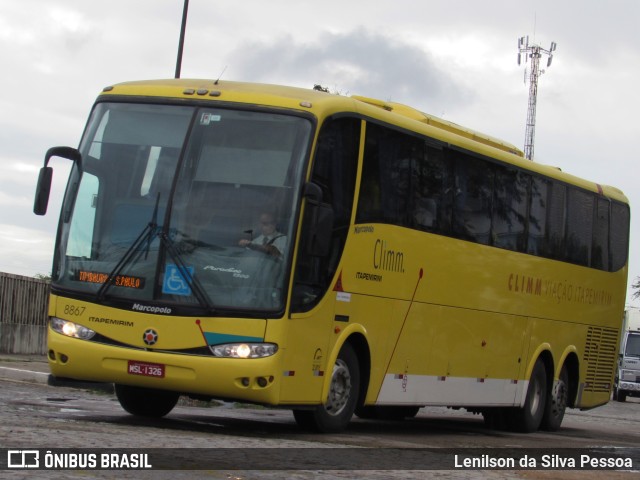 Viação Itapemirim 8867 na cidade de Caruaru, Pernambuco, Brasil, por Lenilson da Silva Pessoa. Número da foto: #10099769.