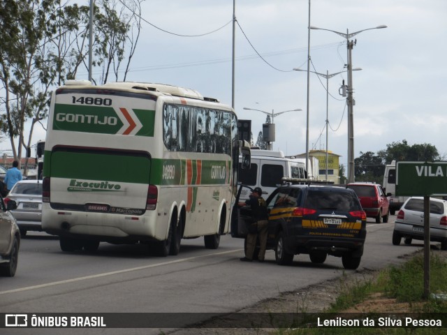 Empresa Gontijo de Transportes 14880 na cidade de Caruaru, Pernambuco, Brasil, por Lenilson da Silva Pessoa. Número da foto: #10099805.