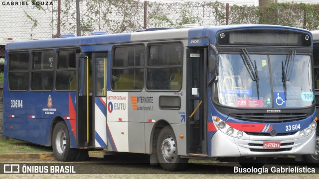 Guarulhos Transportes 33.604 na cidade de Guarulhos, São Paulo, Brasil, por Busologia Gabrielística. ID da foto: 10101677.