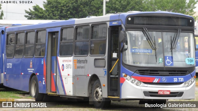 Guarulhos Transportes 33.731 na cidade de Guarulhos, São Paulo, Brasil, por Busologia Gabrielística. Número da foto: #10101644.