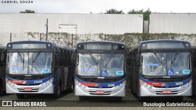 Guarulhos Transportes 33.605 na cidade de Guarulhos, São Paulo, Brasil, por Busologia Gabrielística. Número da foto: #10101728.