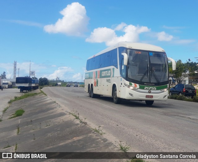 Empresa Gontijo de Transportes 21755 na cidade de Nossa Senhora do Socorro, Sergipe, Brasil, por Gladyston Santana Correia. Número da foto: #10103906.