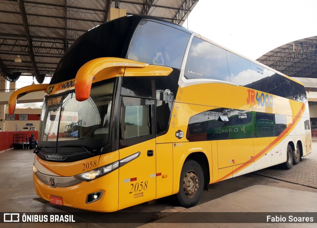 JR 4000 Transportes 2058 na cidade de Imperatriz, Maranhão, Brasil, por Fabio Soares. ID da foto: 10102017.