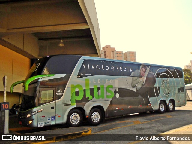 Viação Garcia 8824 na cidade de Sorocaba, São Paulo, Brasil, por Flavio Alberto Fernandes. Número da foto: #10102742.
