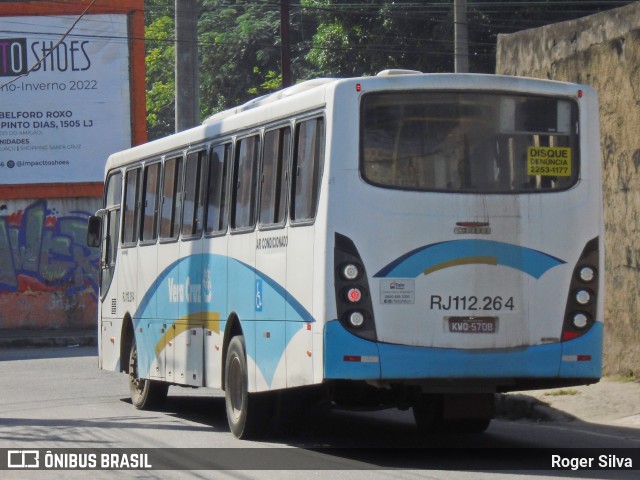 Auto Viação Vera Cruz - Belford Roxo RJ 112.264 na cidade de Belford Roxo, Rio de Janeiro, Brasil, por Roger Silva. ID da foto: 10103956.