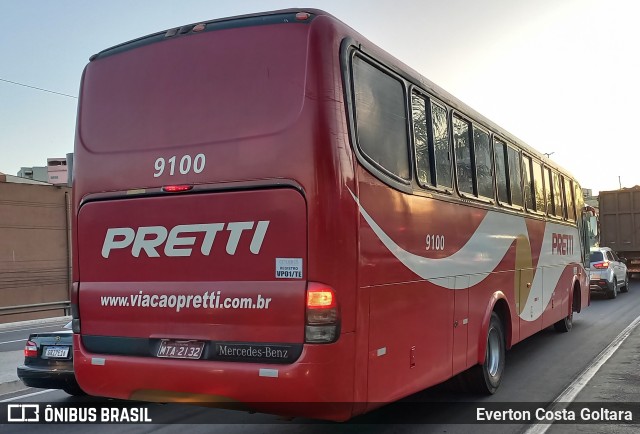 Viação Pretti 9100 na cidade de Cariacica, Espírito Santo, Brasil, por Everton Costa Goltara. ID da foto: 10102364.