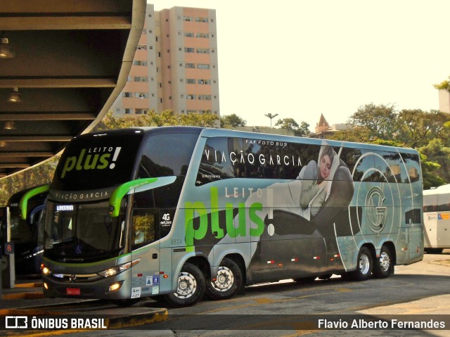 Viação Garcia 8824 na cidade de Sorocaba, São Paulo, Brasil, por Flavio Alberto Fernandes. Número da foto: #10102682.