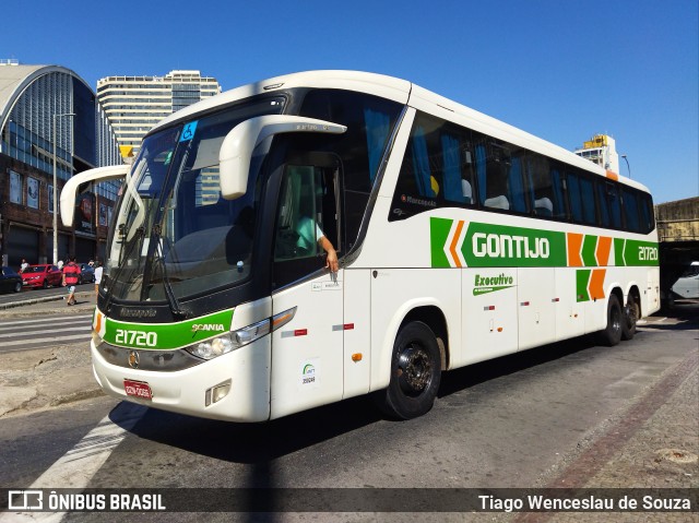 Empresa Gontijo de Transportes 21720 na cidade de Belo Horizonte, Minas Gerais, Brasil, por Tiago Wenceslau de Souza. ID da foto: 10104460.