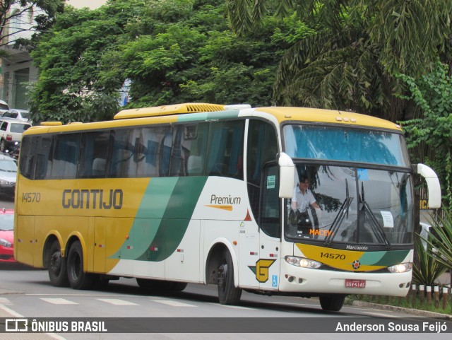 Empresa Gontijo de Transportes 14570 na cidade de Caratinga, Minas Gerais, Brasil, por Anderson Sousa Feijó. ID da foto: 10103173.