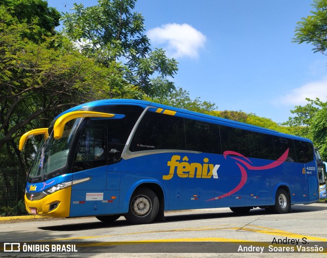 Rápido Expresso Fênix Viação 41025 na cidade de São Paulo, São Paulo, Brasil, por Andrey  Soares Vassão. Número da foto: #10053096.