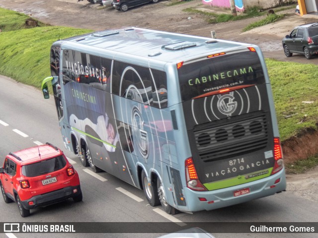 Viação Garcia 8714 na cidade de Nova Iguaçu, Rio de Janeiro, Brasil, por Guilherme Gomes. Número da foto: #10054376.