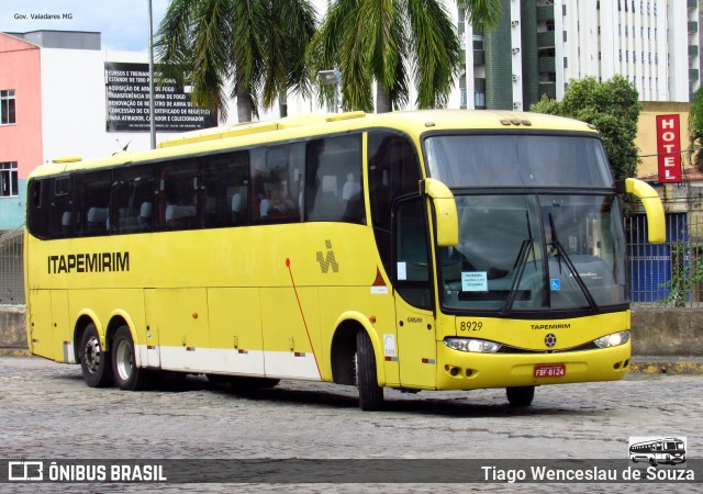 Viação Itapemirim 8929 na cidade de Governador Valadares, Minas Gerais, Brasil, por Tiago Wenceslau de Souza. ID da foto: 10054581.